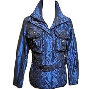 Worn once. Wellensteyn Ayala iridescent blue jacket